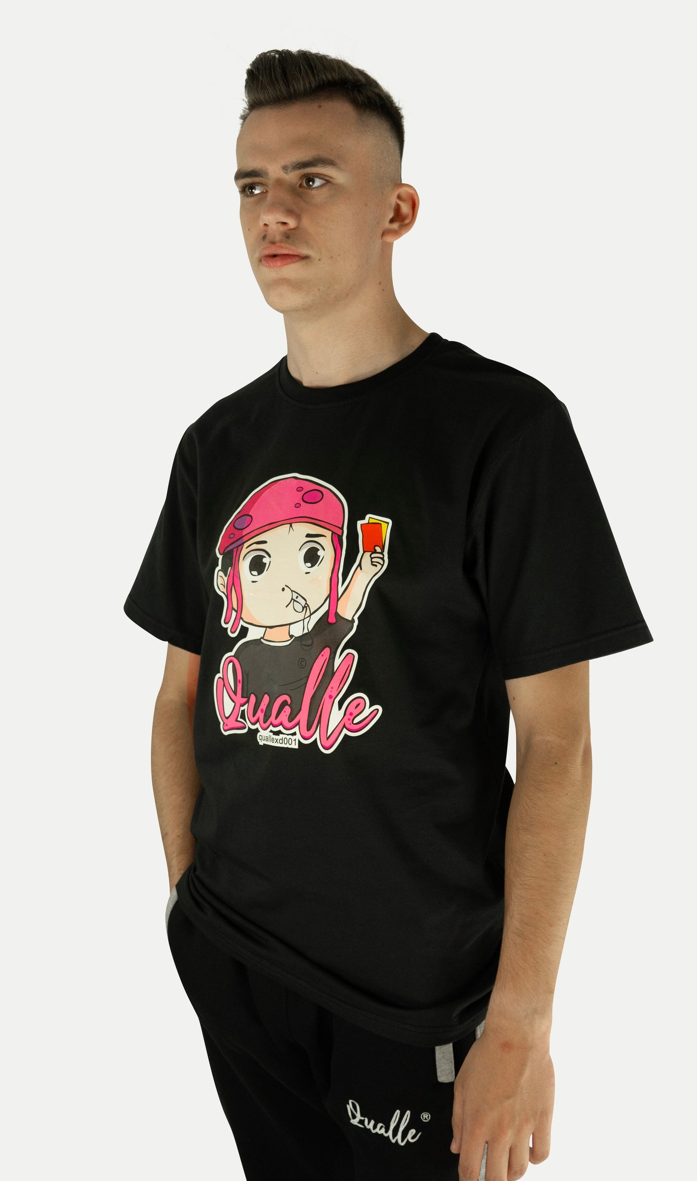 Qualle T-Shirt "Quallekopf-Respekt" Baumwolle unisex (Kinder, Frauen und Herren)