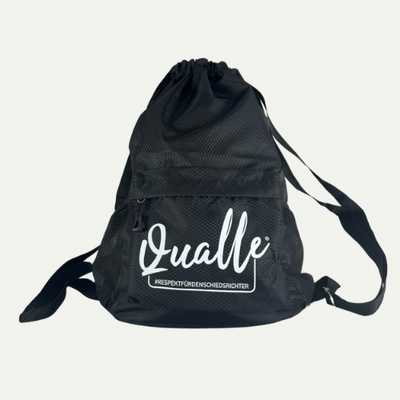 Qualle Turnbeutel "gym bag Respekt" unisex (Kinder, Frauen und Herren) - schwarz