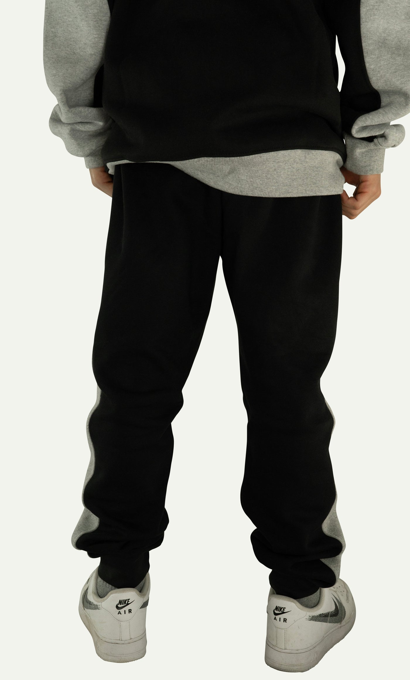 Qualle Jogginganzug "Streetwear Respekt" unisex (Kinder, Frauen und Herren) - grau schwarz