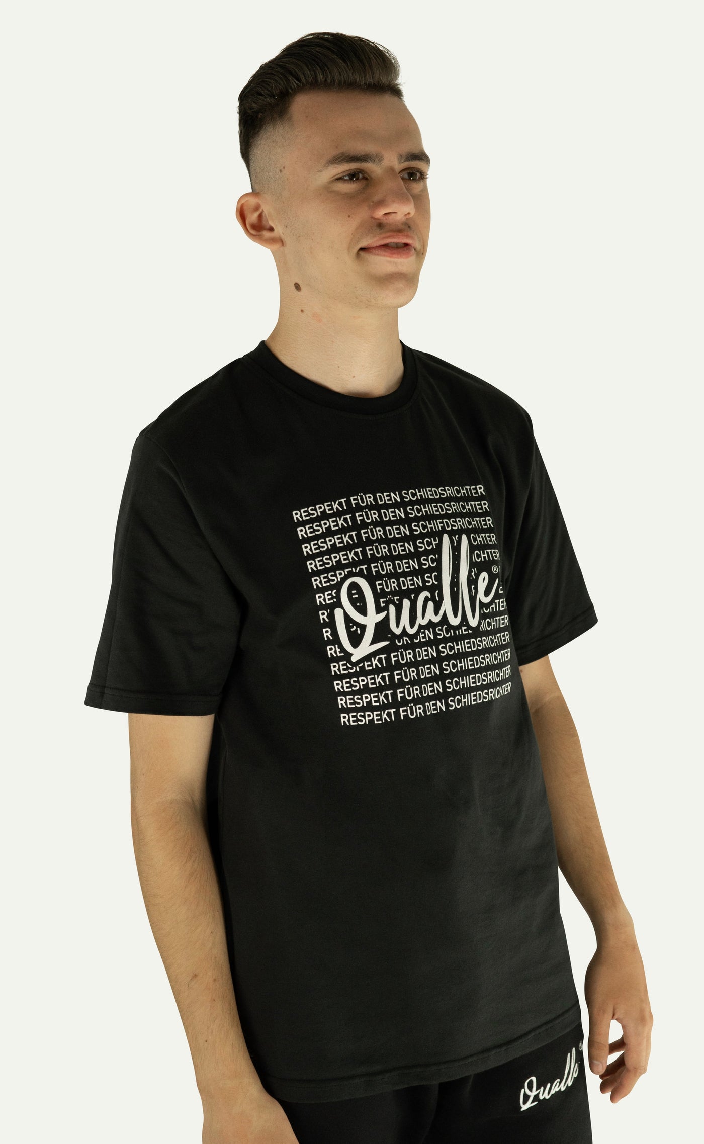 Qualle T-Shirt "100% Respekt" Baumwolle unisex (Kinder, Frauen und Herren)