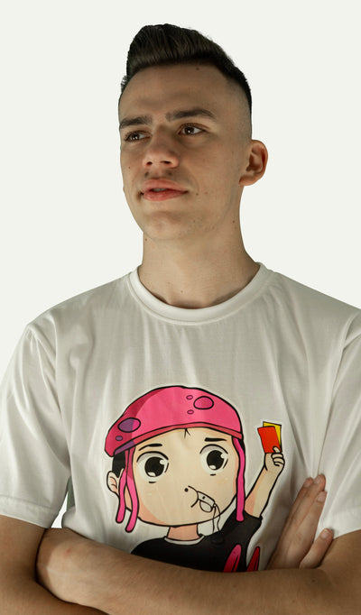 Qualle T-Shirt "Quallekopf-Respekt" Baumwolle unisex (Kinder, Frauen und Herren)