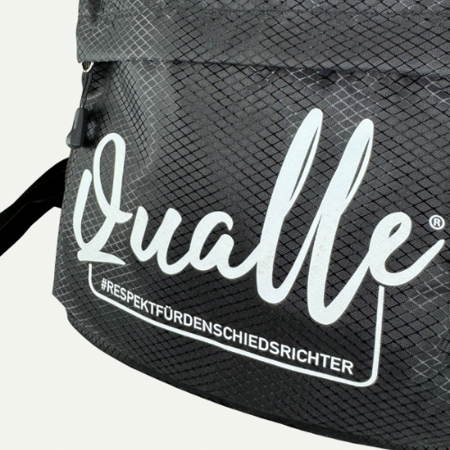 Qualle Turnbeutel "gym bag Respekt" unisex (Kinder, Frauen und Herren) - schwarz