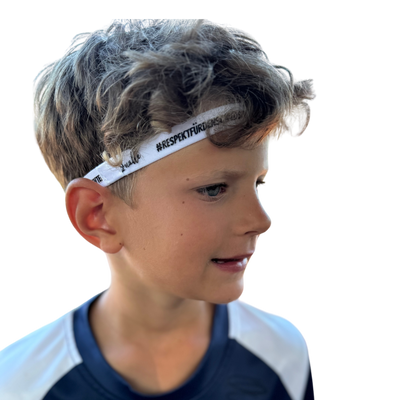 Qualle Haarband "Respekt" unisex (Kinder, Frauen und Herren) - schwarz, weiß, pink